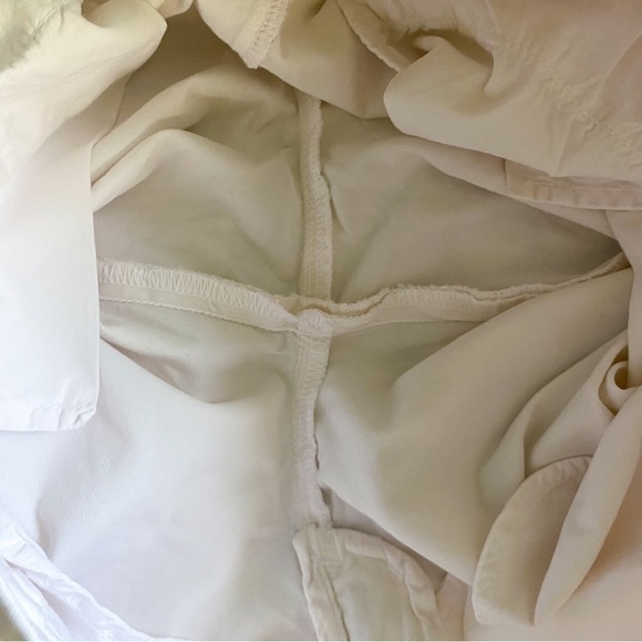 Frank & Eileen Pant Wicklow Chino Twill Mid-Rise Cropped Raw Light Pink 10 GUC - Picture 6 of 9